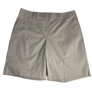 Ann Taylor NWT tan mid rise Boardwalk shorts women’s 14